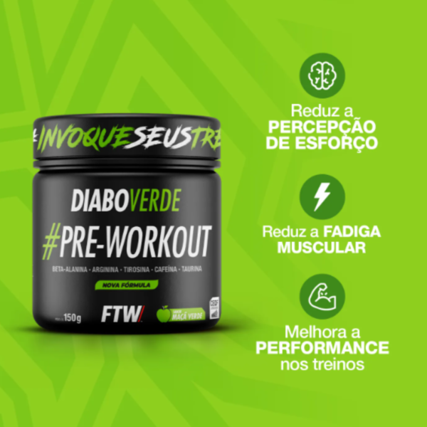 Pré Treino Diabo Verde 300g - FTW - Imagem 3