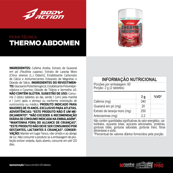 Thermo Abdomen | 60 Comprimidos - Bodyaction - Imagem 3