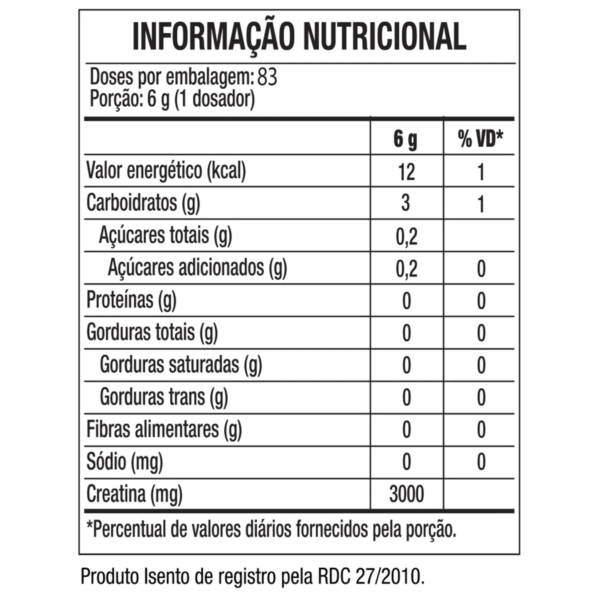 Creatina Turbo | Monohidratada | Refil | 500g - Black Skull - Imagem 2