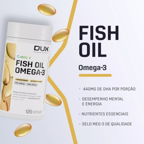 Fish Oil | Ômega-3 | 120 cápsulas - DUX - Imagem 3