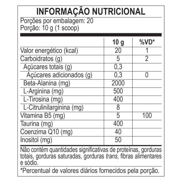 Nuclear Night | Sem Cafeína | 200g BodyAction - Imagem 2