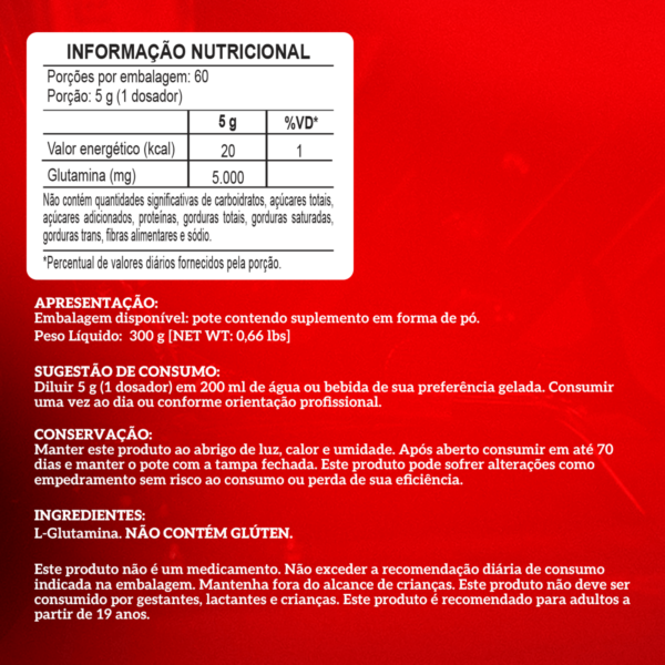 Glutamina | 300g - Integralmedica - Imagem 2