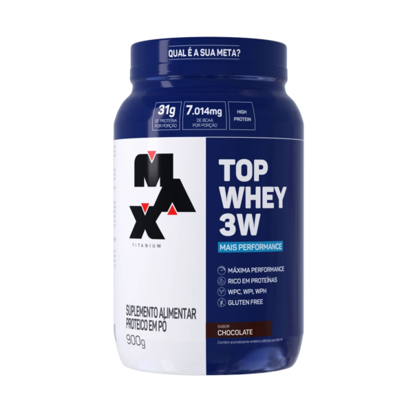 Top Whey 3W | Mais Performance | 900g - Max Titanium
