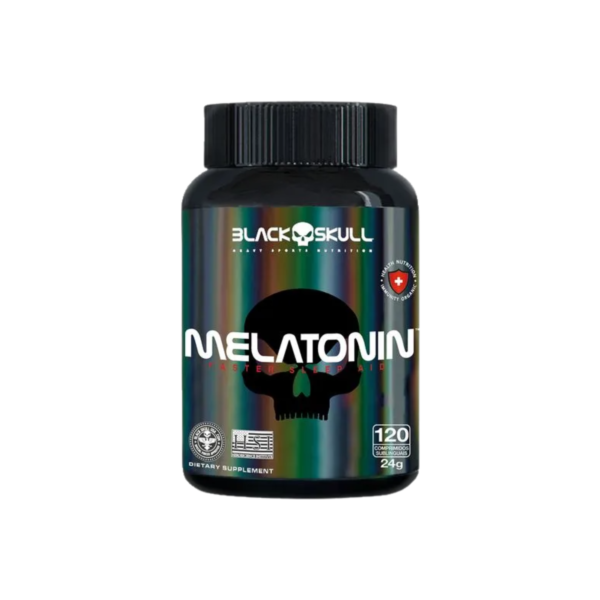 Melatonina | Sublingual | 120 Comprimidos - Black Skull