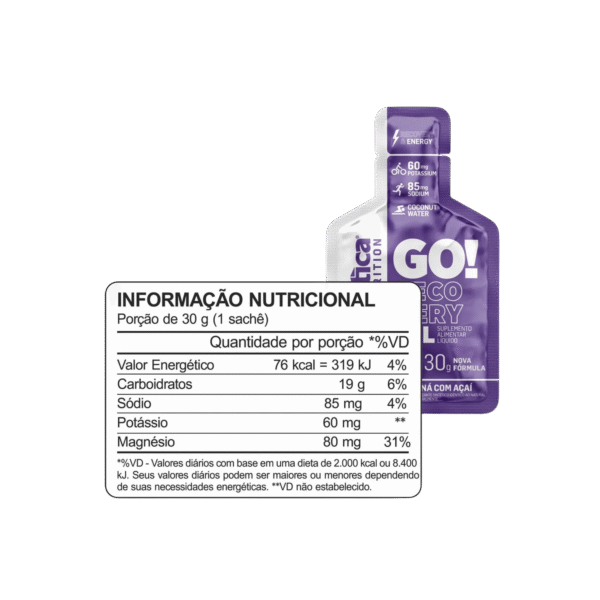 GO! | Recovery Gel | 1un | 30g - Atlhetica - Imagem 2