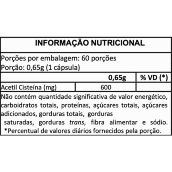 NAC | 60 Cápsulas - Fuse Labs - Imagem 2