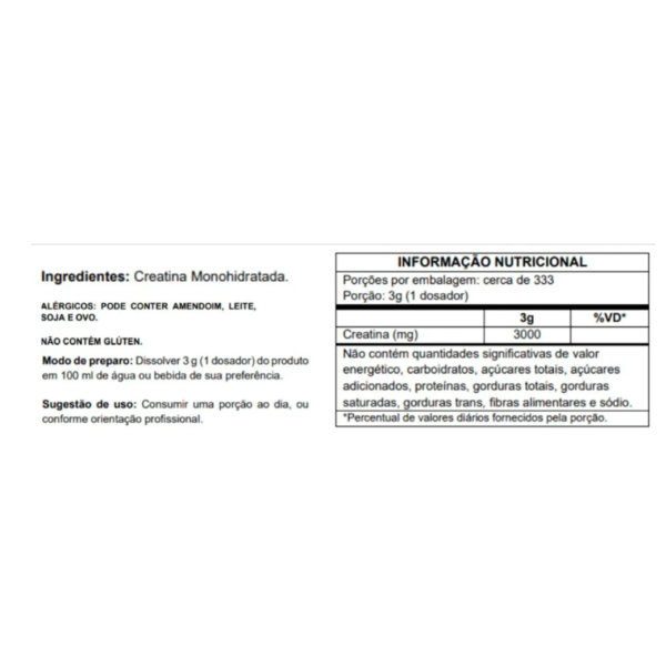 Creatina | 100% Pura | 1 Kg - Muscle Definition - Imagem 2