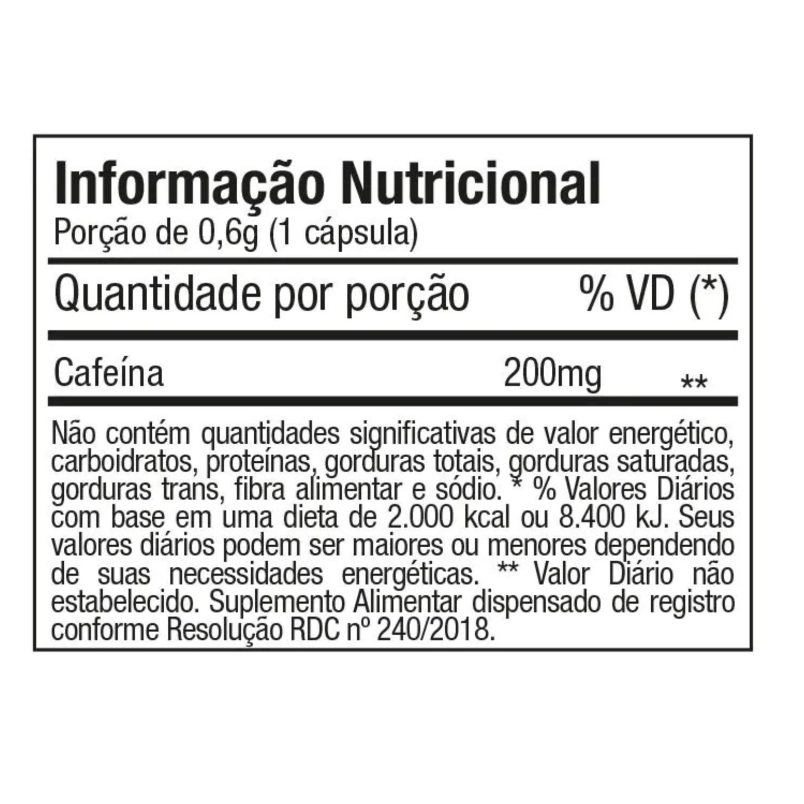 Nano Therm | Cafeína | 200mg | 60 Cápsulas - Nanogen - Imagem 2